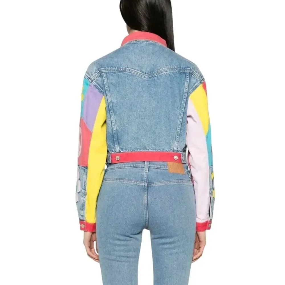 Moschino - Graphic Print Denim Cotton Jacket - Picture 6 of 11